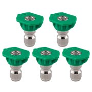 Clean Strike Pressure Washer Spray Nozzle Tips, 25-Degree Green, 1/4 Inch 5PK (2.0 Orifice) CS-1038